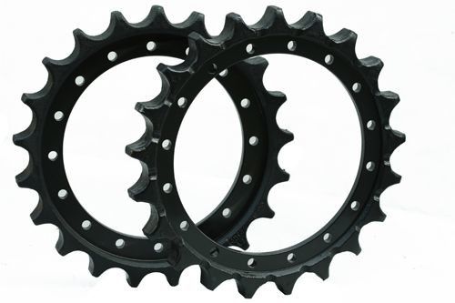 Aftermarket van het de Vervangstukkenkettingwiel van het Landingsgestelgraafwerktuig de Gele/Zwarte Kleur